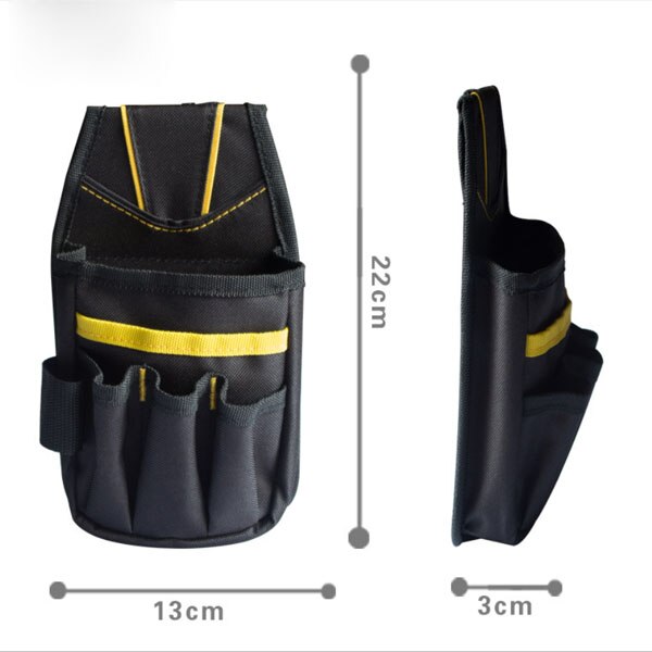 Small Portable Hip Tool Bags Waist Gadget Pouch Electrician Hardware Tools BagDurable Polyester Fabric Multifunction Toolkit: C