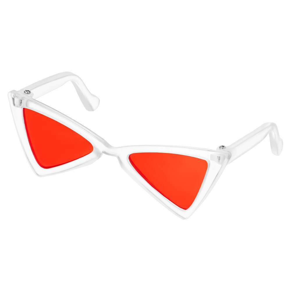 Produkty dla zwierzaka domowego piękne okulary przeciwsłoneczne w stylu Vintage trójkąt okulary odblaskowe dla małych psów akcesoria dla zwierząt domowych zdjęcia rekwizyty: 9