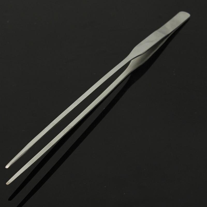 2pc/set Straight + Elbow Stainless Steel Tank Tweezers Pliers Aquarium Tool Fish Tank Aquatic Plants Forceps Clip Cleaning Tool