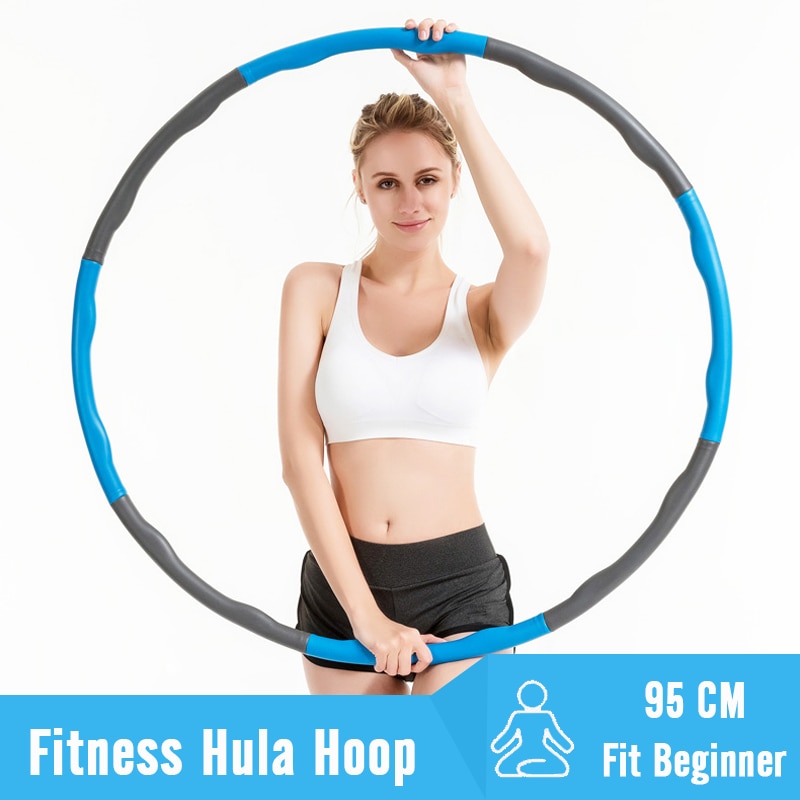 6/7/8 Knots Sport Equipment Fitness Hoop Detachable Foam Ring Adult Gymnastic Circle Thin Waist Exercise Hoop