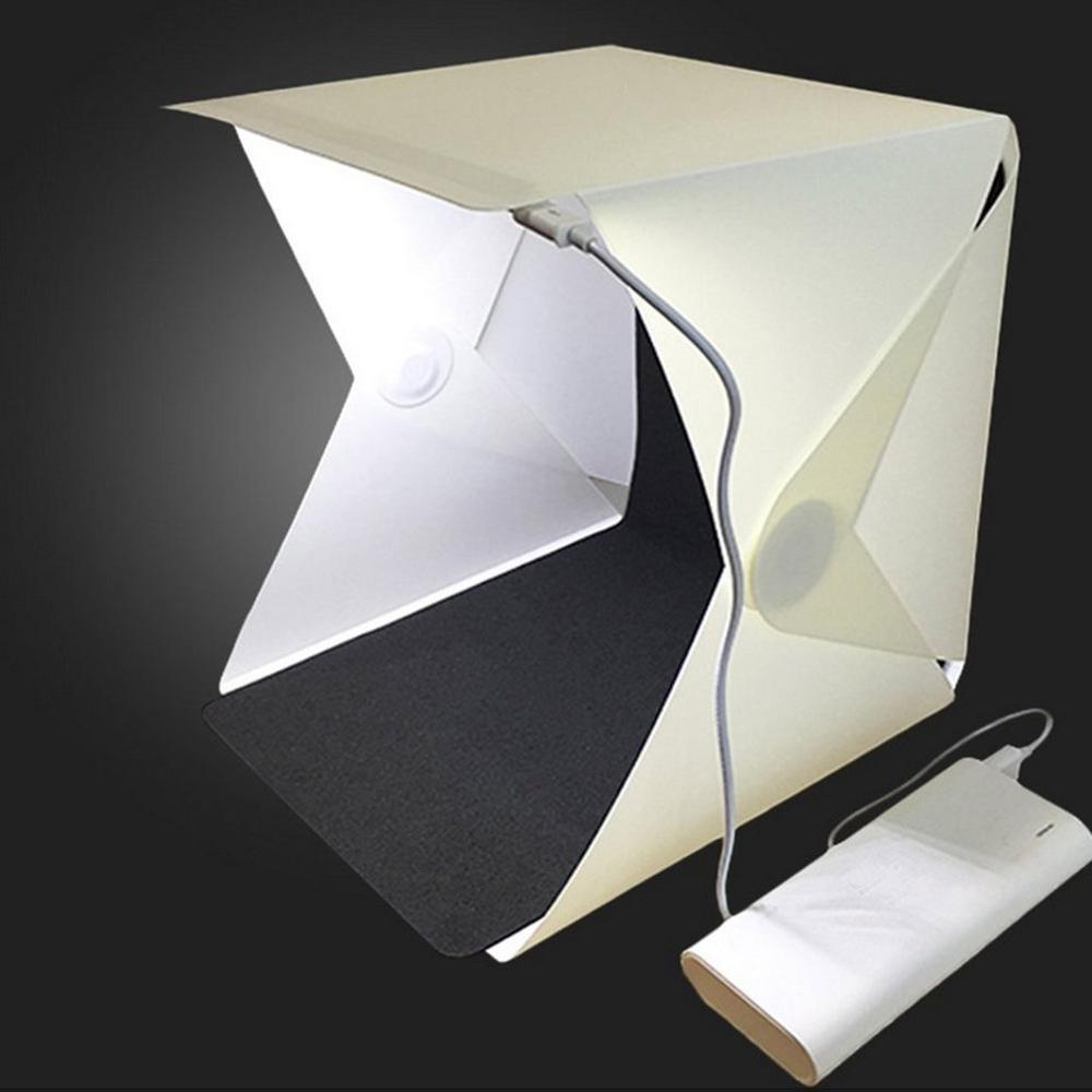 Light Tent Portable Light Box Photography Kit with LED Light Portable Folding Led Studio Mini Photographic Lamp Box