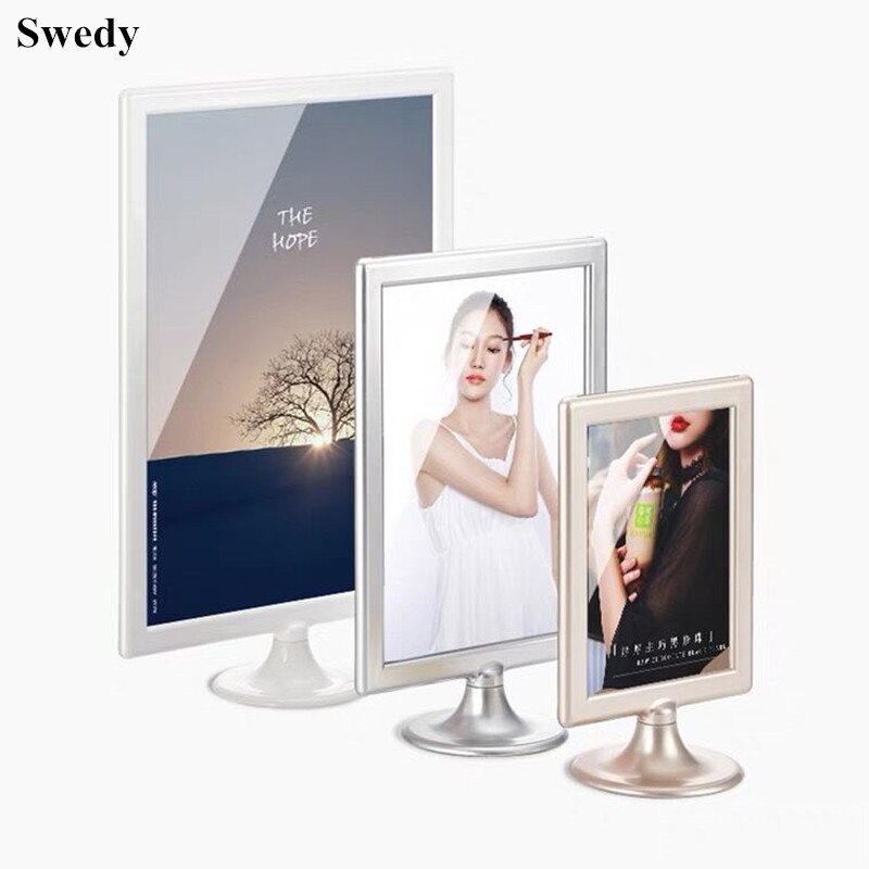 A5 Restaurant Acrylic Menu Paper Card Holders Display Stand Plastic Paper Holder Frame Advertising Poster Frame