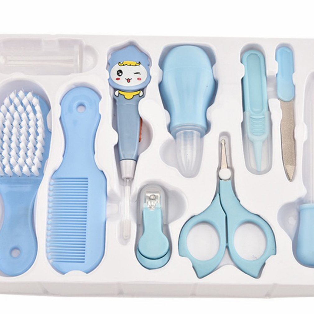 Mother And Baby Supplies Neutral / Baby Care Box Children Nail Clippers Baby Care Scissors Comb10Pcs Set