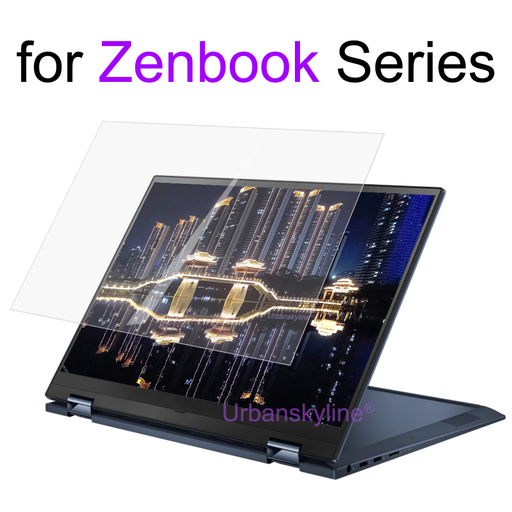 Displayschutzfolie für asus zenbook duo  ux481 ux482 ux582 ux8402 ux8406 flip  ux561 ux363 ux490 oled hd, klar, matt, mit milchglas-folie