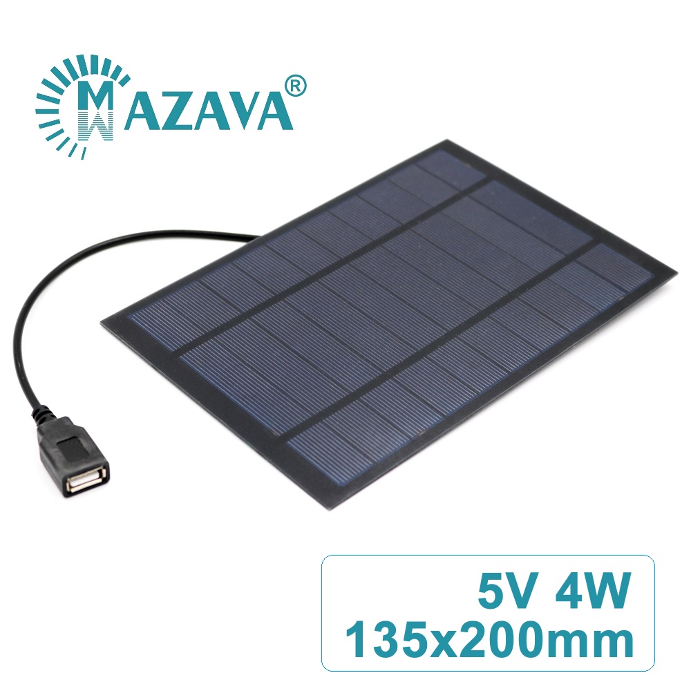 2 TEILE/LOS 5 V 7 6 5 4 3 2 W Solar- Zellen 5 V Batterie Ladegerät Heimat Verbesserung Solar- Tafel Energie draussen Polykristalline Silizium: 4W