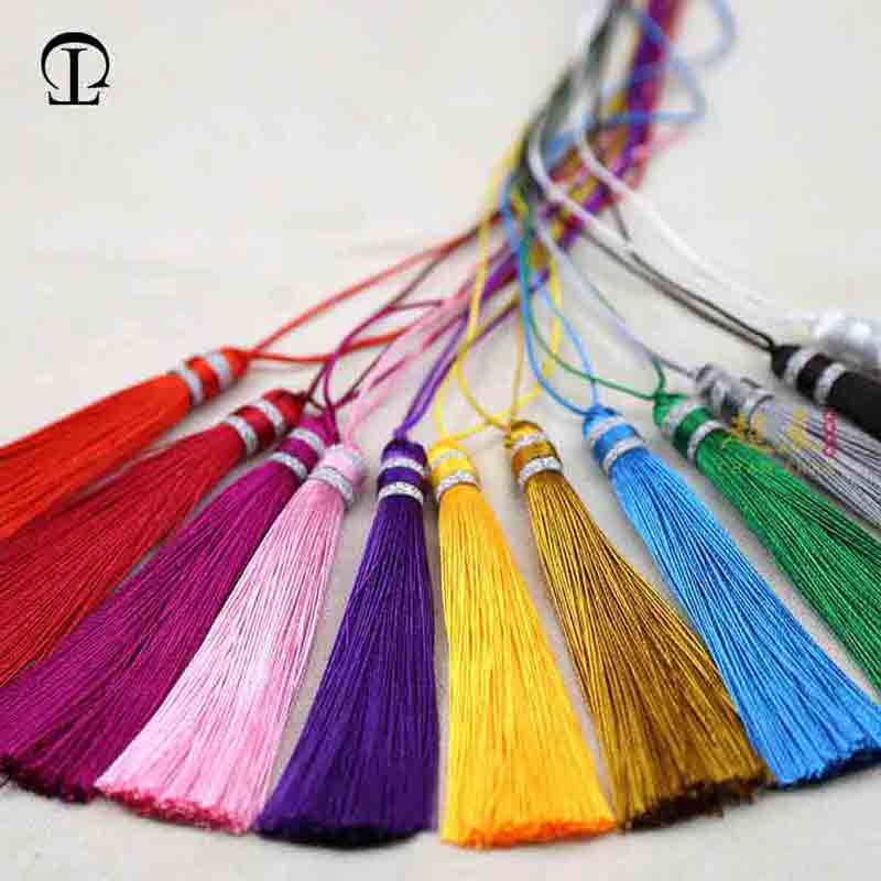 12pcs/lot chineseKnot tassels silk fringe bangs flower tassel trim decorative tassels for curtains home decoration accessories