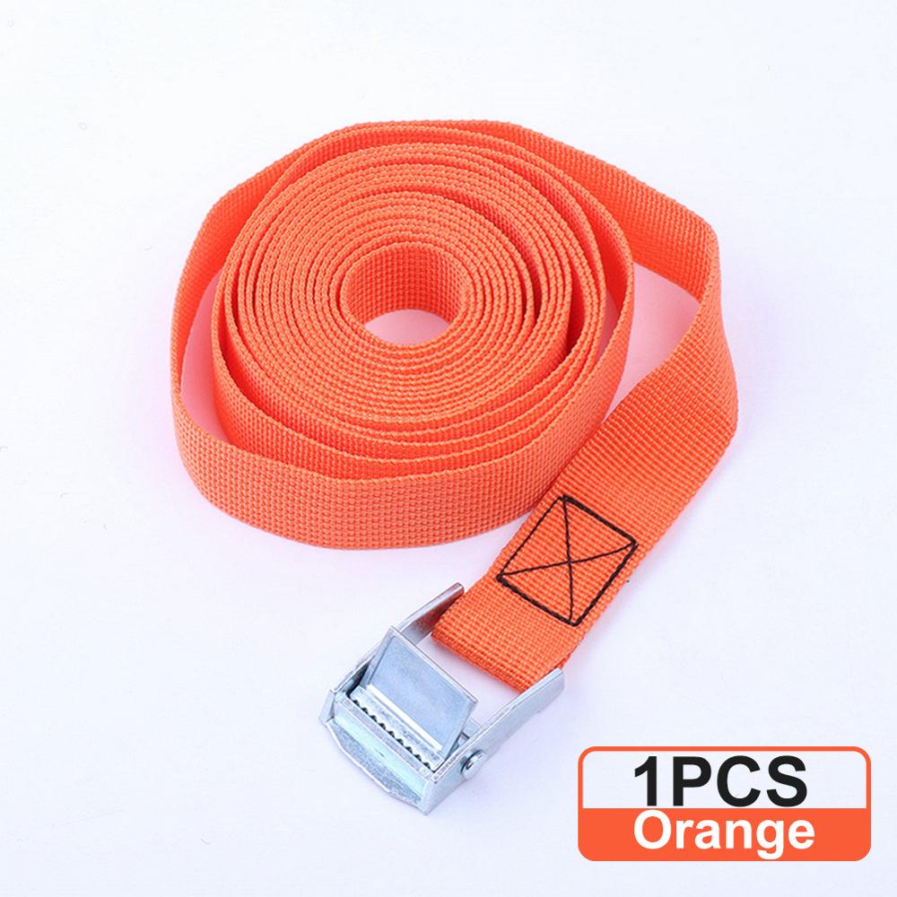 6 Meters Auto Luggage Trailer Fixed Strap Rope Quick Release Cam Buckle Tie Down for Motorcycle Bike Cargo Straps Tension Rope: Orange