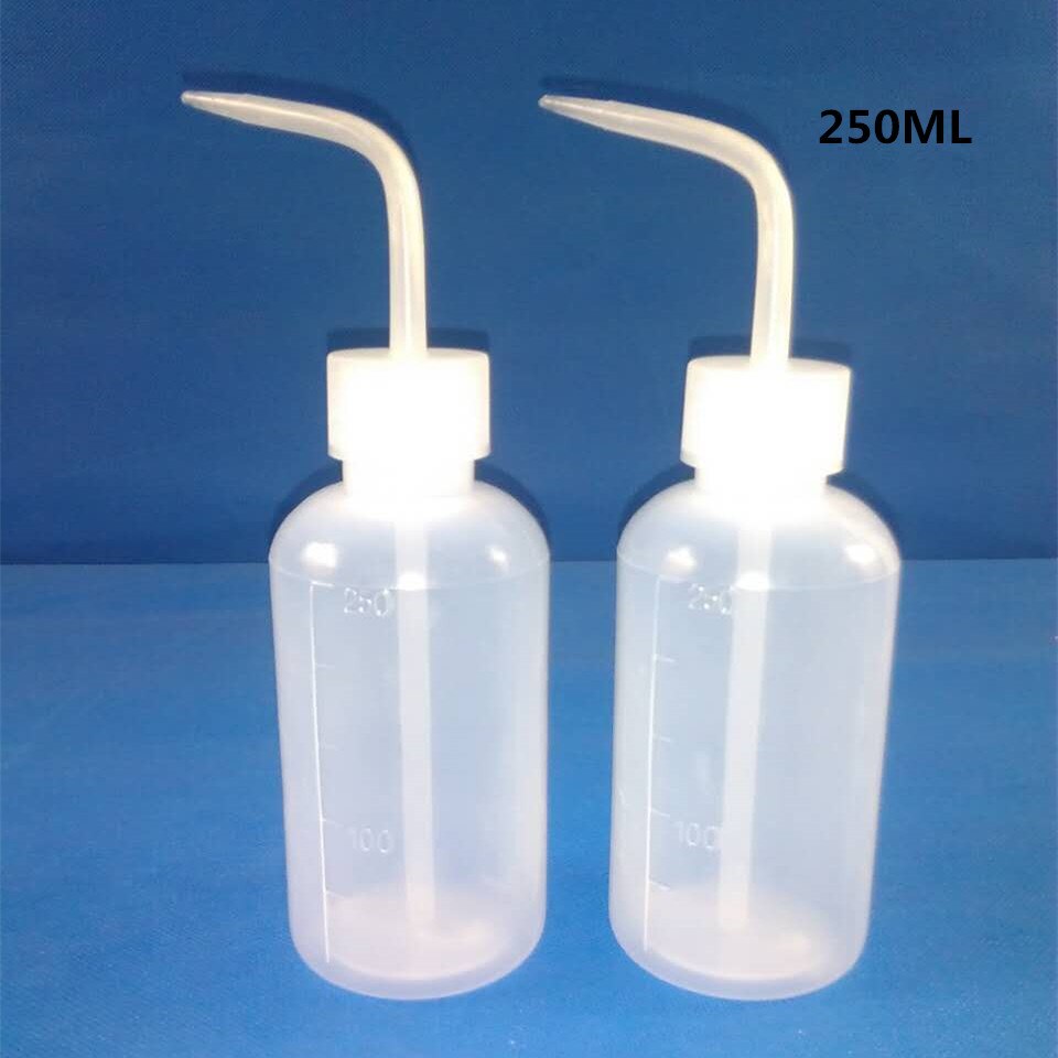 2PCS Plastic Washing bottles 250ml/500ml/1000ml Wash Clean Squeeze Bottles Tatto Water Dispenser Diffuser For Watering Tools
