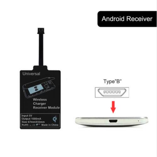 Universal QI Standard Wireless Charger Receiver Adapter Charging Coil Receptor For iPhone 5 5C 5S 6 6S 7 7plus For Android Phone: Type B