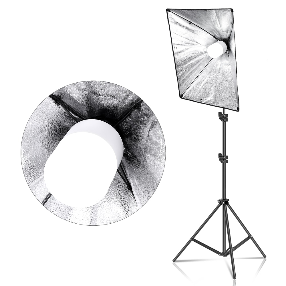 Photography Softbox For Photo Studio Light Box 50X70cm E27 Softbox Lighting Kit With 30W LED Bulb& Tripod