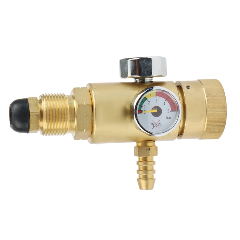 0.01-1.6Mpa Reduceerventiel Messing Propaan Gas Drukregelaar Pro Air Flow Regulator Gauge Meter Voor Lassen