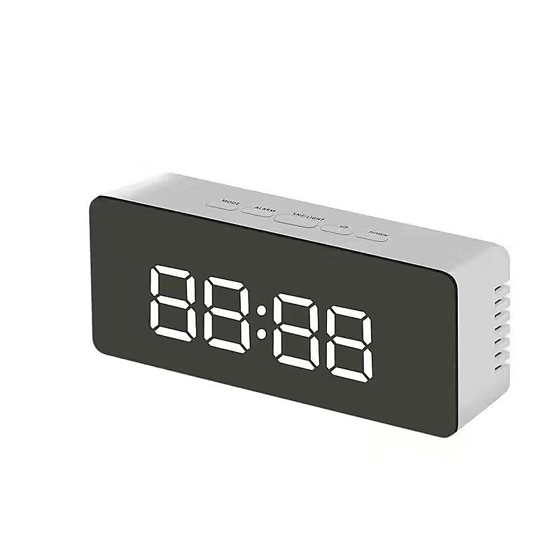 LED Alarm Clock Watch Table Voice Control Digital Wood Despertador Electronic Desktop USB/AAA Powered Clocks Table Decor