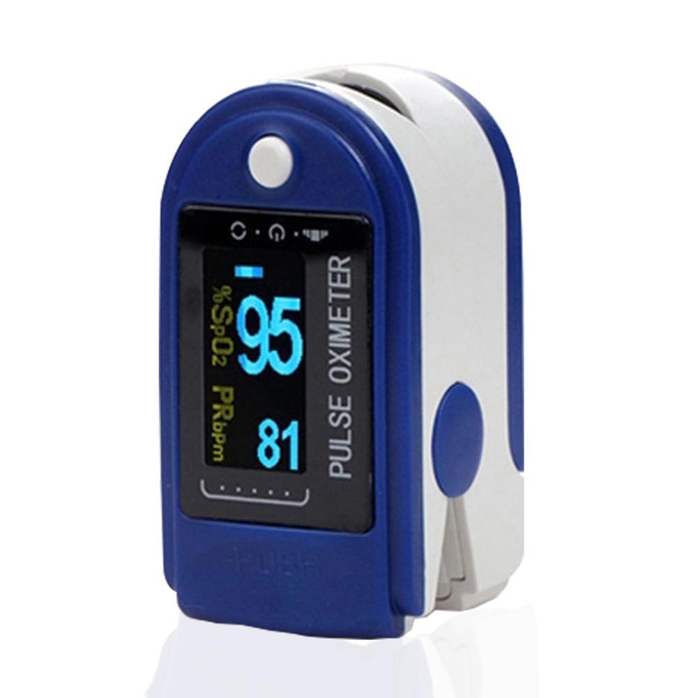 Vingertop Pulsoxymeter Digitale Pulsoximeter Led Saturatiemeter Blood Oxygen Hartslagmeter SpO2 Gezondheid Monitoren De Dedo: Blue