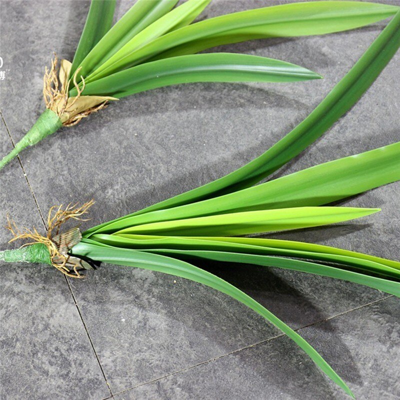 DIY Orchidee Blatt Künstliche Blumen Real Touch Künstliche Orchidee Blatt Blume Anordnung Quelle Material Art Home dekoration