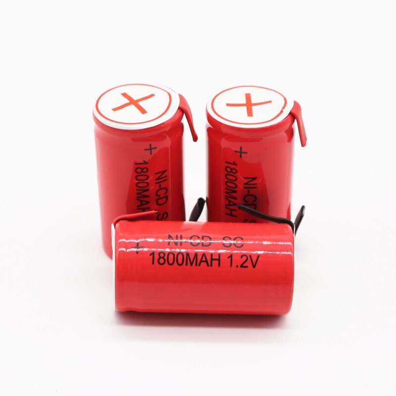 Fikida SC 18650 battery subc battery rechargeable nicd battery replacement 1.2 v accumulator 1800 mah power bank