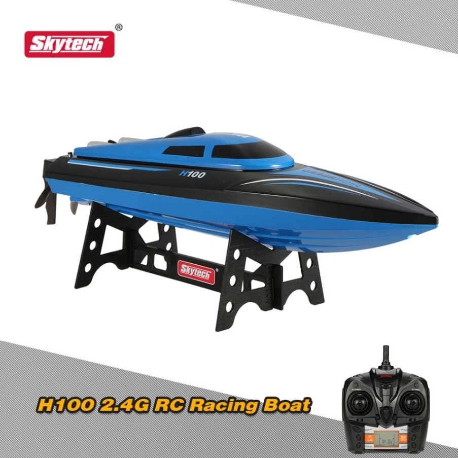 Original Skytech H100 2.4G RC bateau 20 km/h haute vitesse contrôlé 180 retournement électrique RC bateau enfants jouets