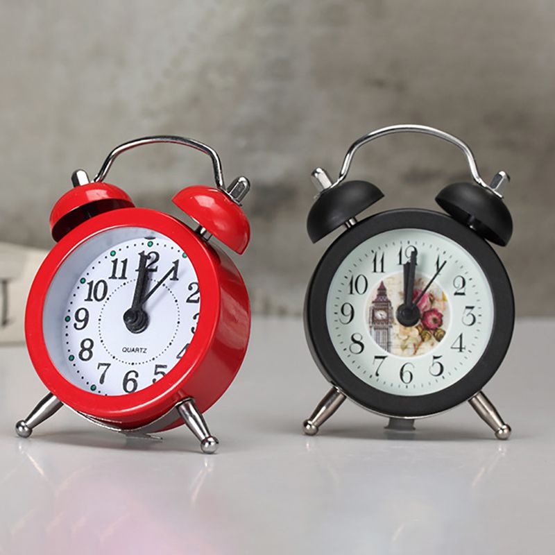 Popular Clock Small Bed Alarm Clocks Cute Mini Met... – Grandado