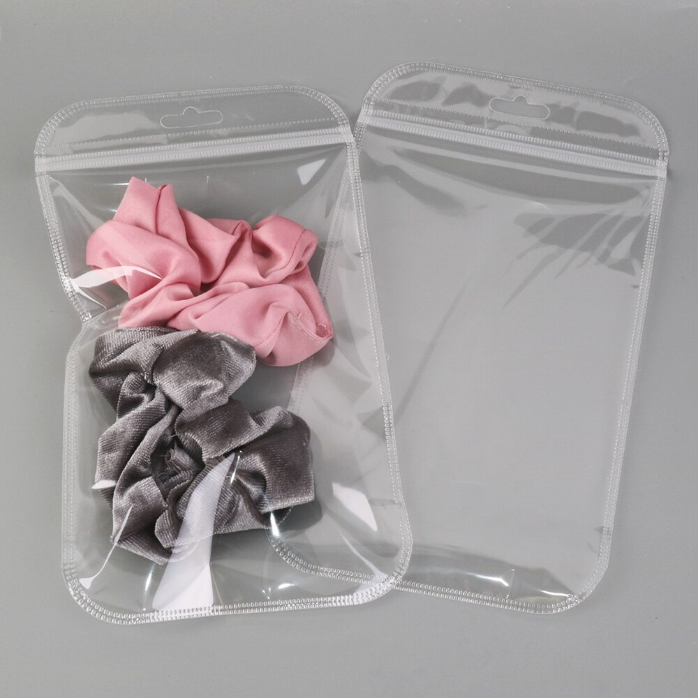 50pcs Zip Lock Ziplock Bags Clear Packaging Storage Package Small Jewelry Packing Reclosable Vacuum Storage Bag,50Yc10812