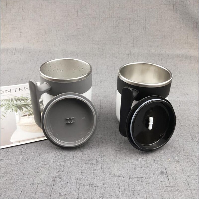 Selbst Rühren Becher Edelstahl Automatische Misch Kaffee Tasse Magnetische Temperatur Unterschied Clever Becher Temperatur Kontrolle Becher