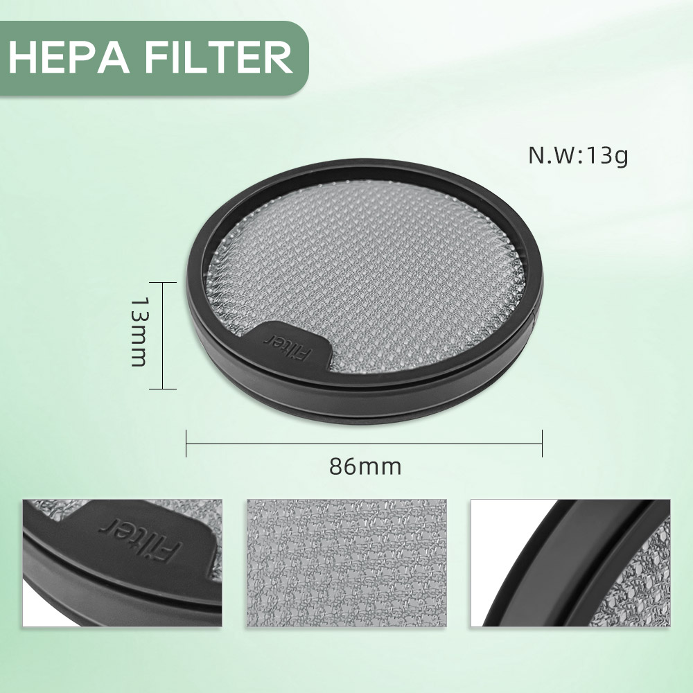 Passend für Dreame T10 / T20 / T20 Profi / T30 / T30 Neo / R10 / R10 Profi / R20, Xiaomi G9 / G10 Ersatzteile Vornachfilter