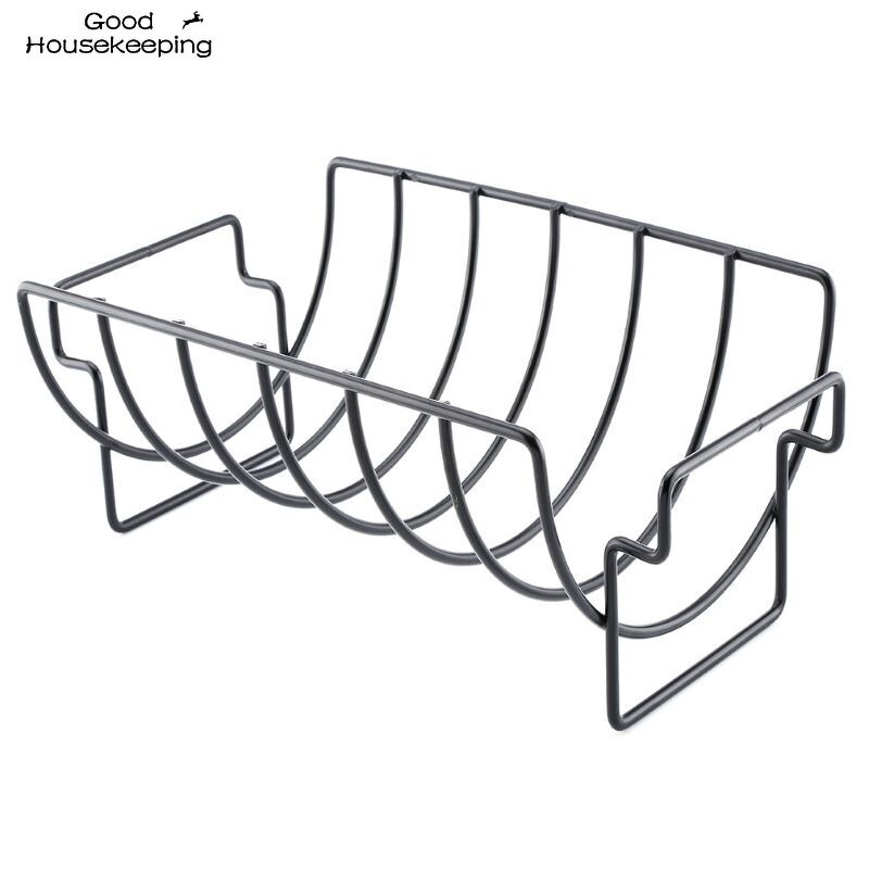 Non-stick Rib Plank Stand Barbecue Rib En Gebraden Rack Rvs Grillen Bbq Kip Rundvlees Ribben Rack Grillen mand