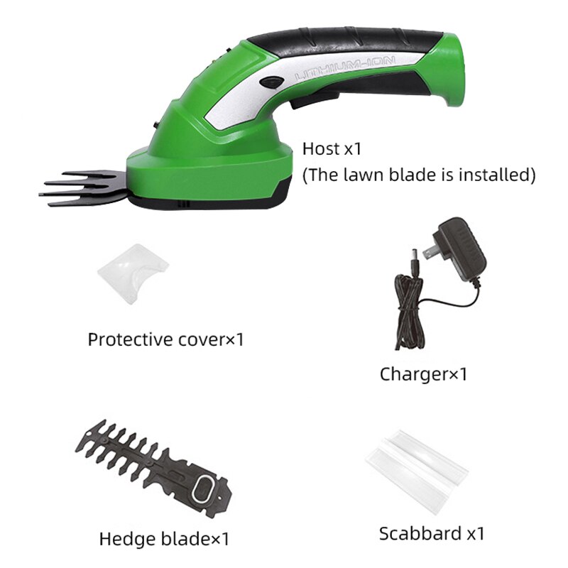 Cordless Grass Shear lectric Hedge Trimmer 2 in 1 Rechargeable Grass cutting machine Battery Garden Tool Lawn Mower: Default Title