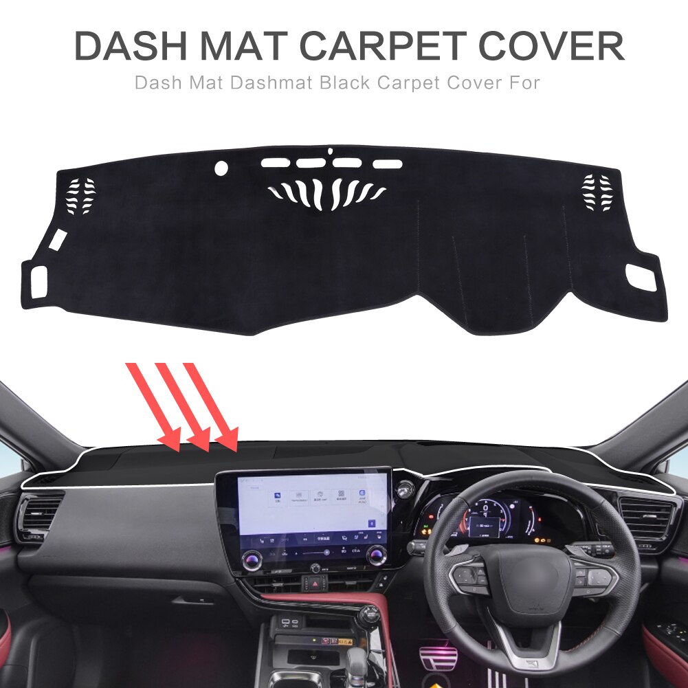 SMABEE Dashmat Dash Mat for Lexus NX 2022 2023 Anti-Slip Dashboard Pad Non-Slip Cover Carpet BLACK