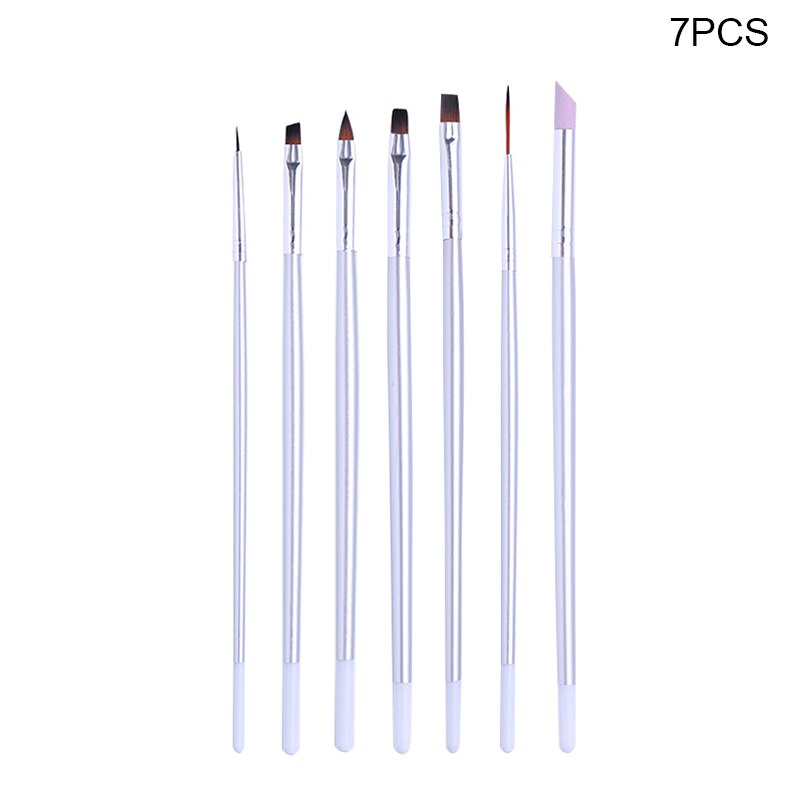 Ensemble de pinceaux à ongles pour Gel UV et acrylique, 7/15 pièces, brosse à ongles pour doublure, dessin, peinture, stylo, , outil d'art des ongles: 15
