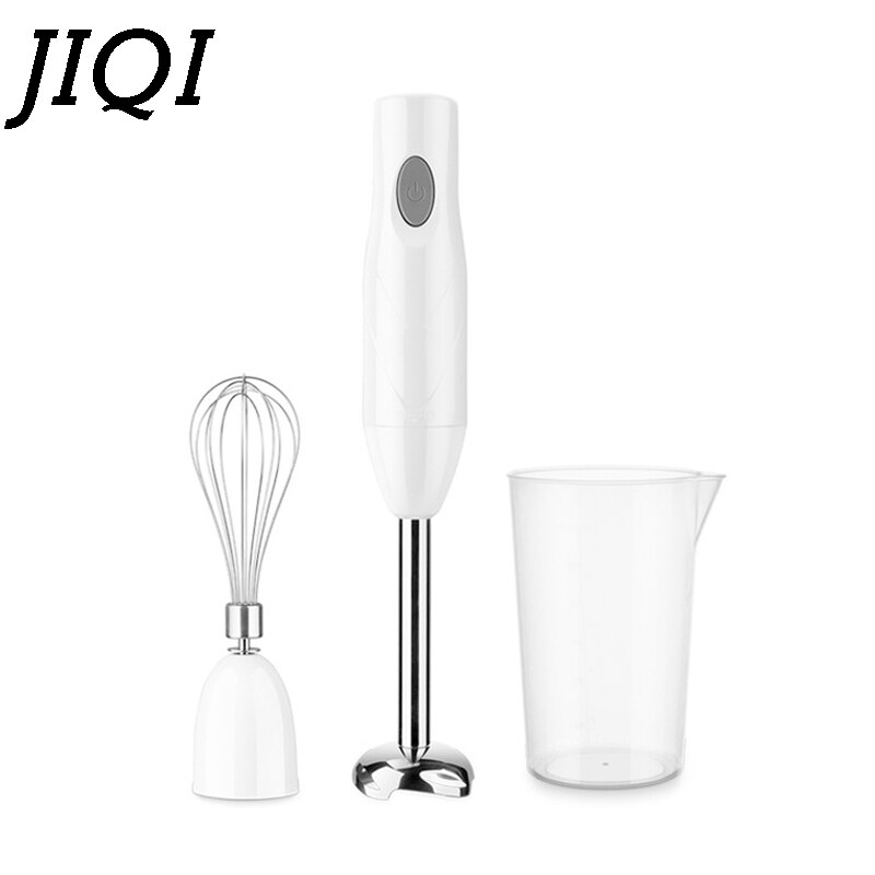 JIQI batidora eléctrica portátil de alimentos batidora desmontable batidora de huevos picadora de carne picadora de hielo batidora de frutas y verduras exprimidor EU: three sets