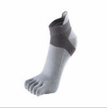 5 pares/lote verão meias masculinas de algodão cinco dedos meias curtas de alta qualidade: Cinza