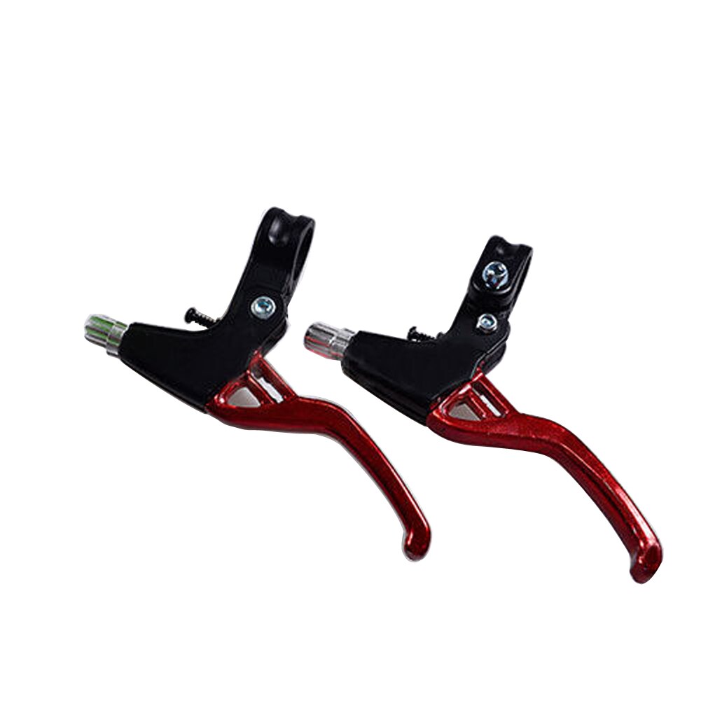 Palancas de freno para bicicleta, 1 par, manillar de freno de bicicleta de aleación ligera, estándar, 2 dedos, BMX, 4 colores