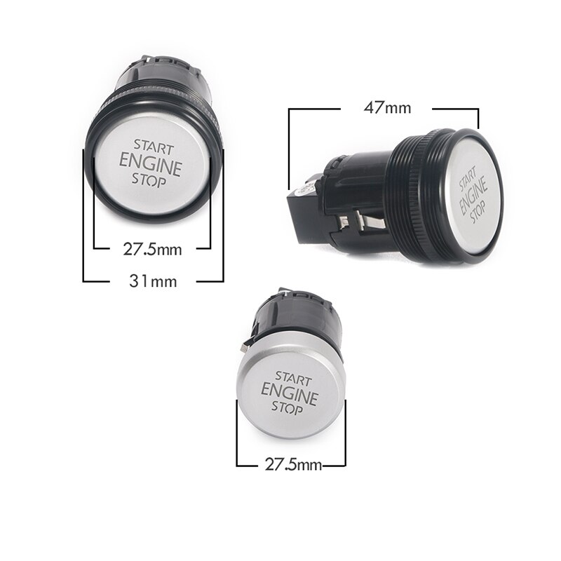 EASYGUARD Replacement push engine start stop button for ec002 series P7n style, red light