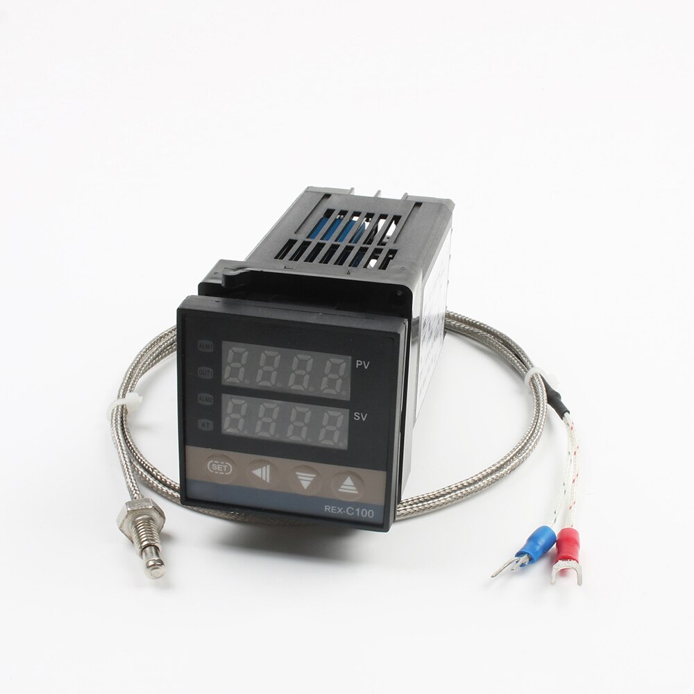 REX-C100 digital pid controlador de temperatura termostato ssr saída + max.40a ssr relé + k sonda termopar
