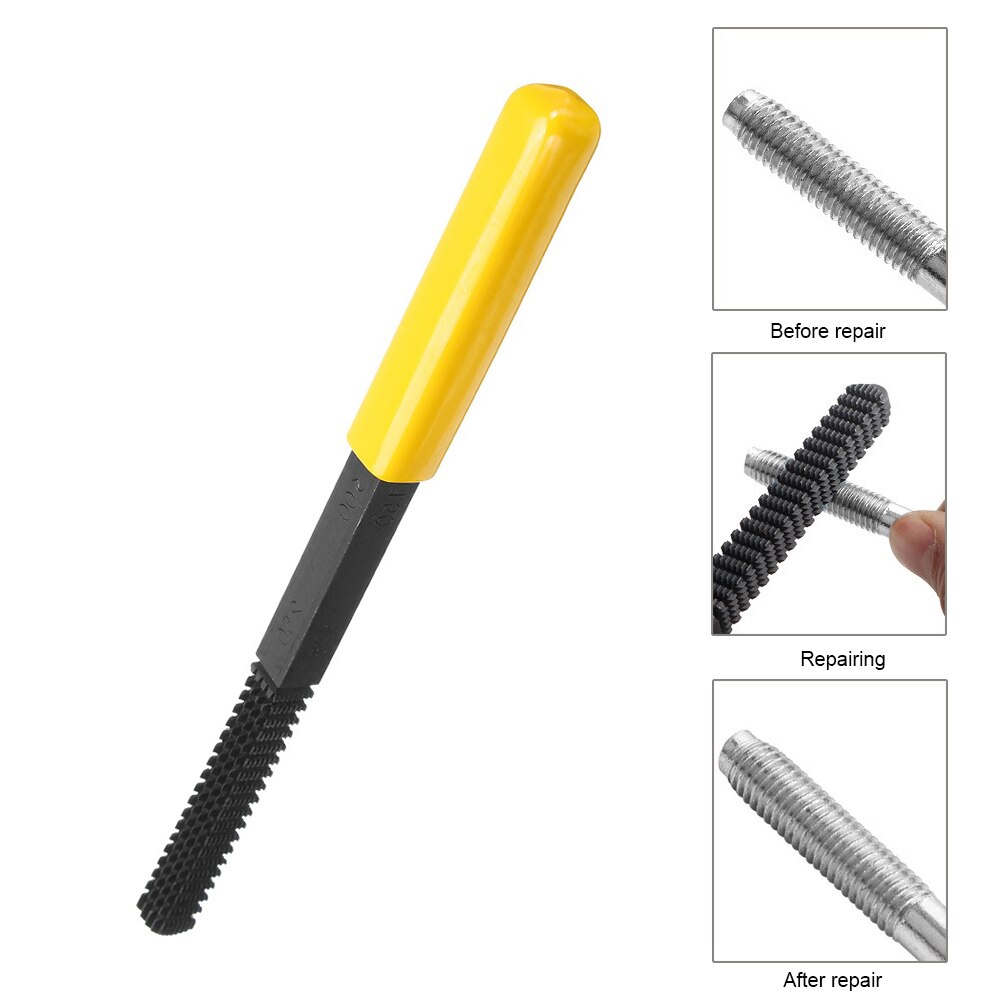 Mini Damaged Screw Thread Teeth File Mechanics Bicycle Restore Tool Damaged Threads Repairing Tools