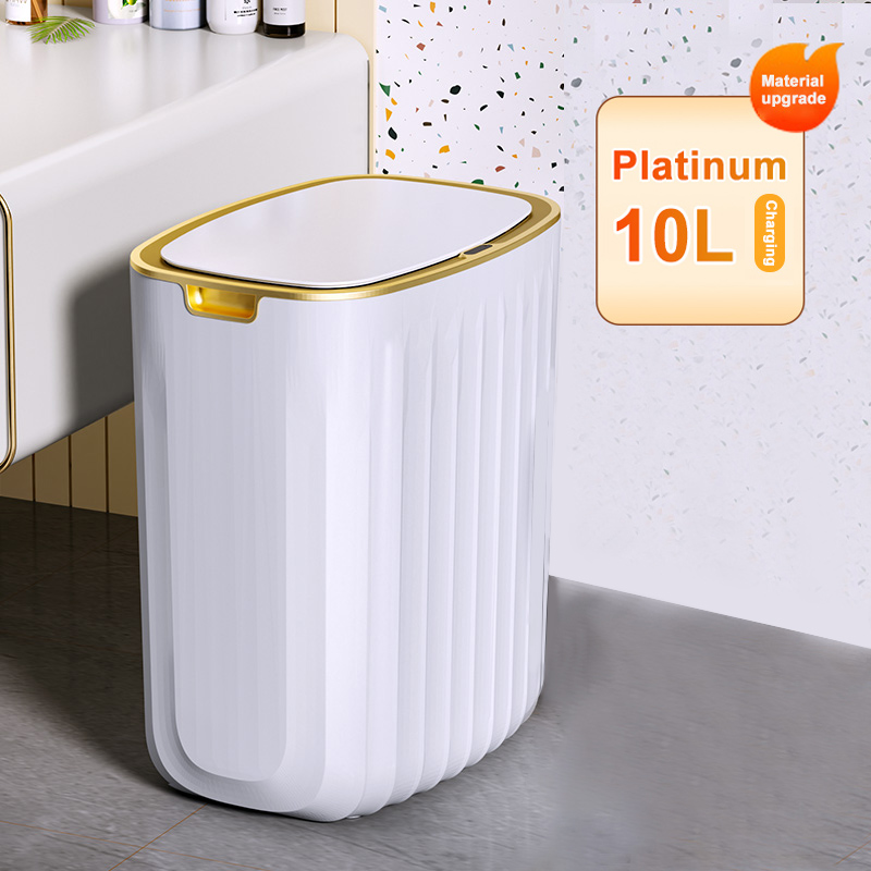 Smart Sensor Vuilnisbak Keuken Badkamer Wc Prullenbak Beste Automatische Inductie Waterdichte Bin Met Deksel 10/15L: 10L A