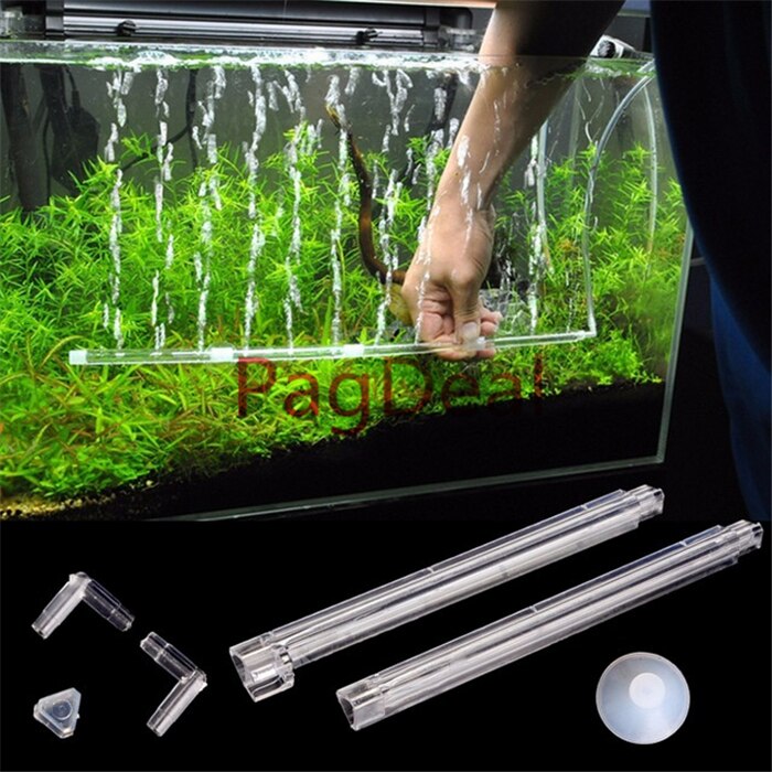 Plastic Fish Tank Air Bubble Wall Aquarium Fish Tank Curtain Air Vent Bubble Bar Release Diffuser Decor Ornament Accessories