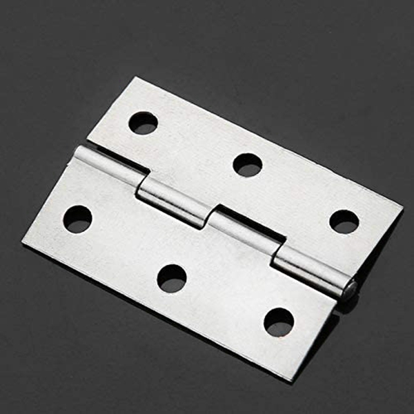 6-Hole Door Hinge 48Mm X 33Mm Long Folding Hinge Silver Metal Door Hinge 10 Pcs