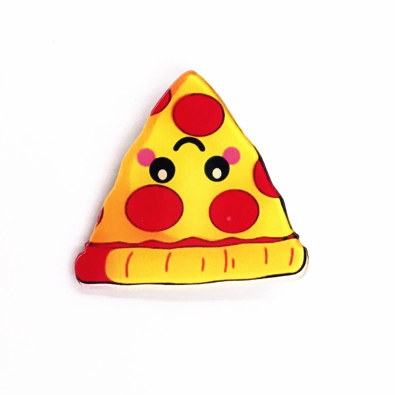 1Pcs Harajuku Tempura Voedsel Icoon Broche Kleurrijke Badge Acryl Cola Icoon Pin Voor Decoratie Op Rugzak Kleding Sjaal Partij: Laser Bright