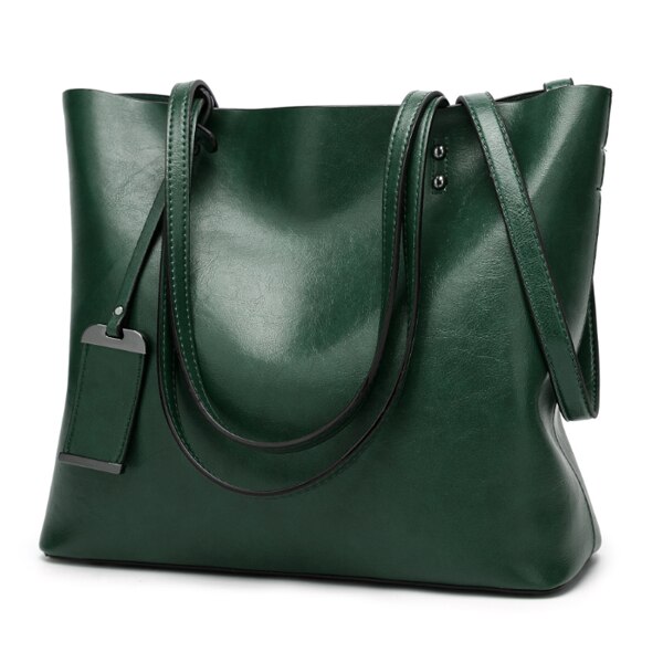 ACELURE couleur unie sacs à bandoulière pour femmes doux en cuir Pu fourre-tout décontractés pour femme all-match dames haute capacité sacs à main: Green
