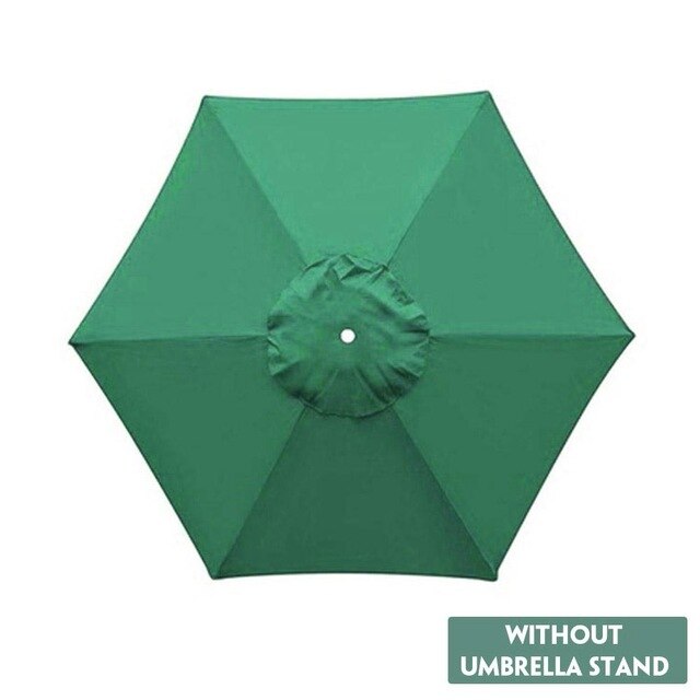 Protective Sunshade Umbrella Cover Hexagon Shape Awning Courtyard Patio Shield Parasol Umbrella Cover Umbrella Canopy Cover: dark green
