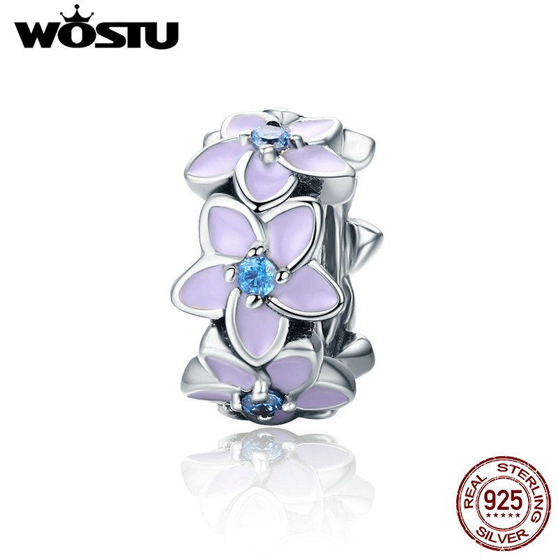 WOSTU-collier en argent Sterling 925, breloques de marguerites chérie, breloques d'espacement, originale, bijou