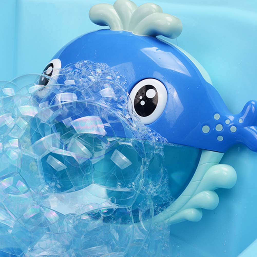 Kinder Elektrische Bubbler Tragbare Automatische Cartoon Blase Maschine Blasen Blase Bade Spielen Wasser Spielzeug Blau 24*7*19cm Spielzeug