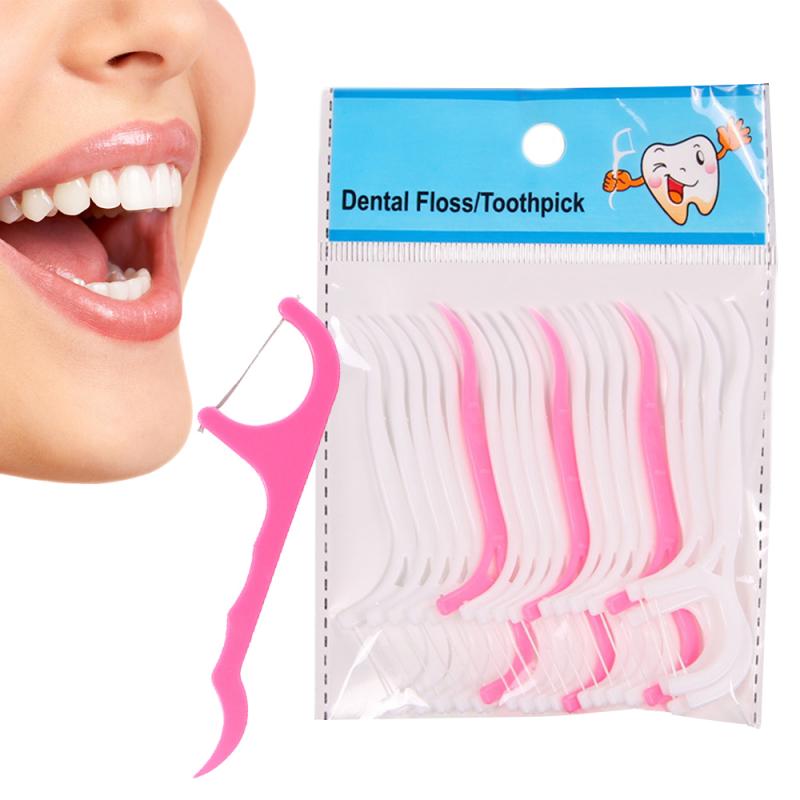 50/40/20 stk tandtråd interdental børste rene tænder stick tandstikker tandtråd mundhygiejne tand mundpleje