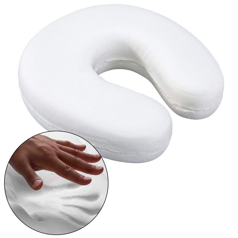 U form latex minne skum resekudde ortopedisk hals kontor / massage / resekuddar almohada anti-ronquido med sammet rock