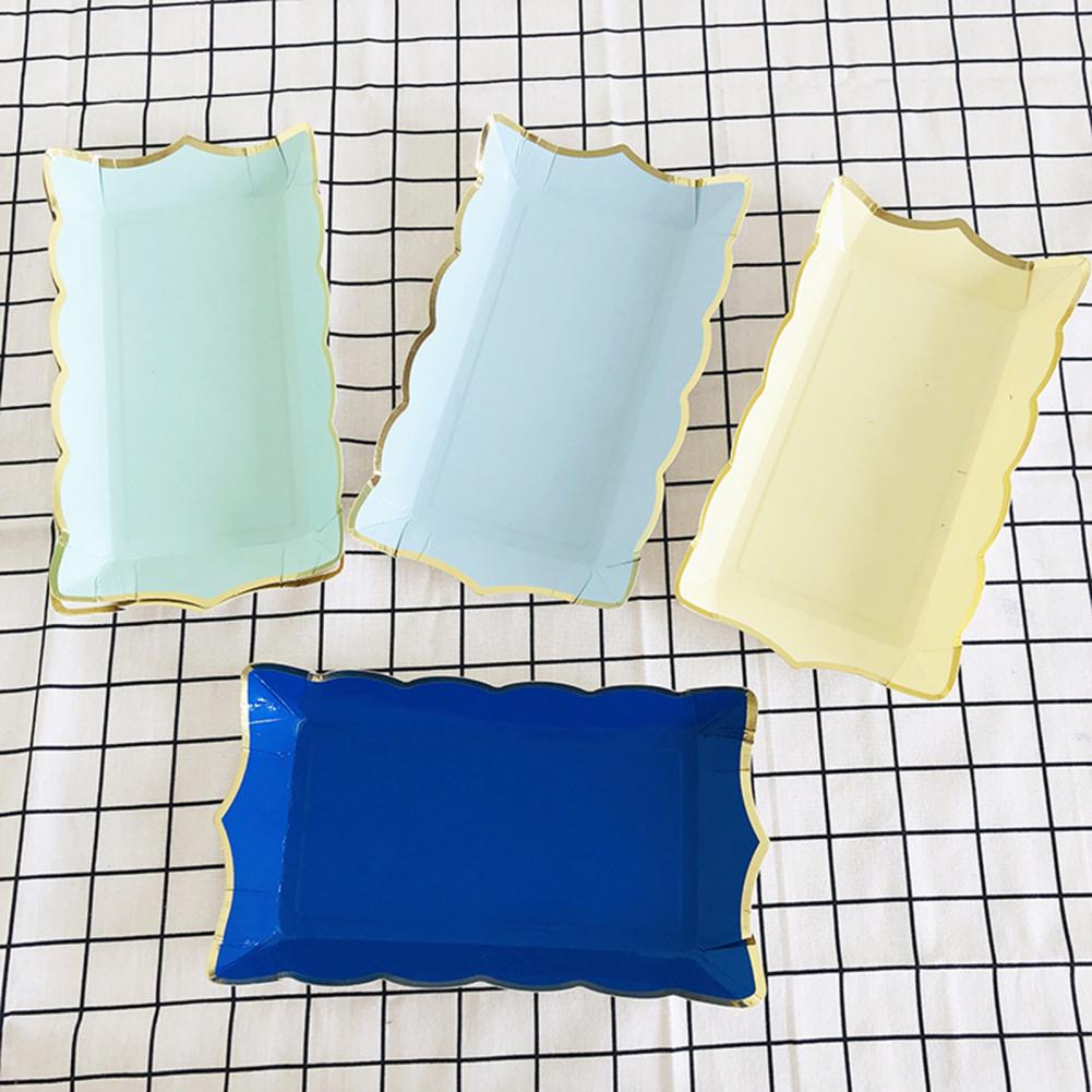 Convenient Usage Thin Rectangular Disposable Fruit Plate for Gathering