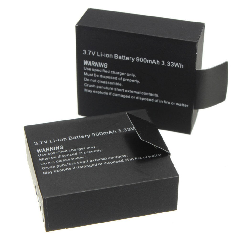Batería de iones de litio goldfox de 900 mah para cámara de acción sjcam  sj4000 sj5000 sj6000 sj7000 sport dv mini, batería de repuesto.