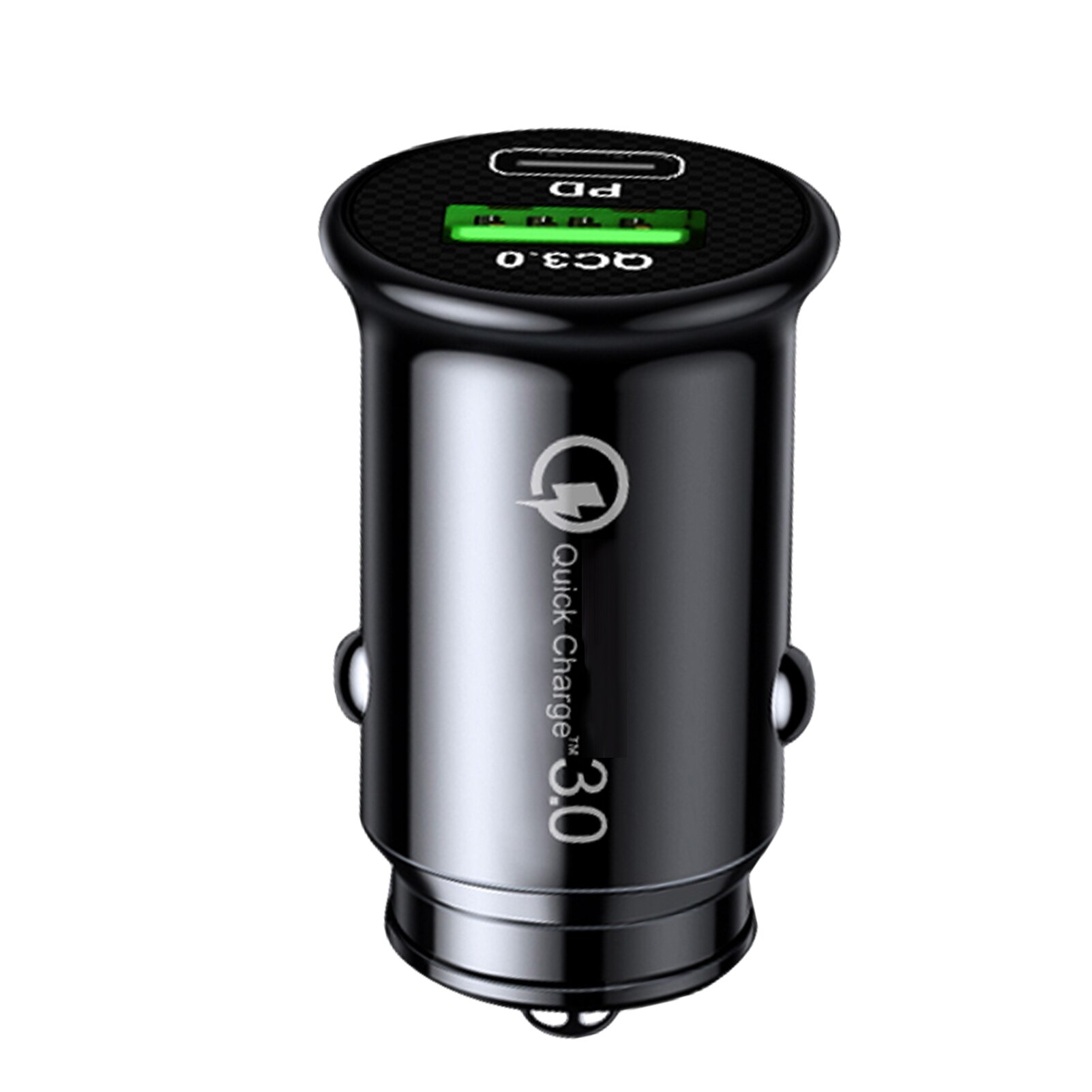 USB Car Charger Adapter Dual Port Auto Charger Universal Usb Mini Charger Adapter Power Supply For Smart Phone/Tablet: Black