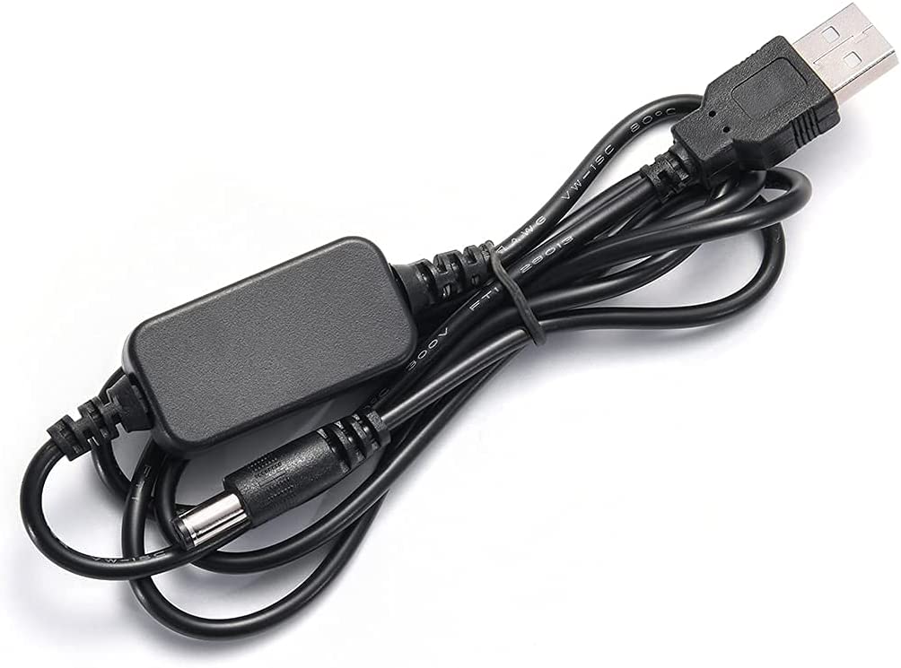 Câble d'alimentation de convertisseur USB 5V à cc 12V + 8 connecteurs, adaptateur USB à cc (moins de 2A Max pour 8Watts)