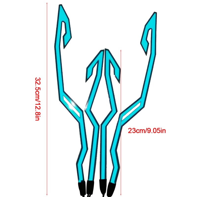 Helm Led Koud Licht Mod Kit Bike Helm Lamp Bar Lichtgevende Signaal Sticker Night Rijden Signaal Helm Licht