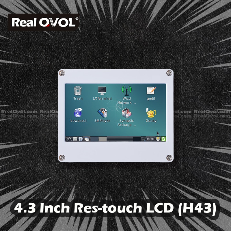 RealQvol FriendlyELEC H43 4,3 zoll Touchscreen Widerstand berühren Anzeige für sehr klein6410 Mini6410 sehr klein210 Mini210S Nanopi NanoPC